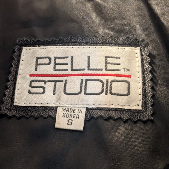 Vintage Pelle Black Leather M/W Jacket - Picture 5 of 8